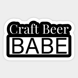 Craft Beer Babe Sticker